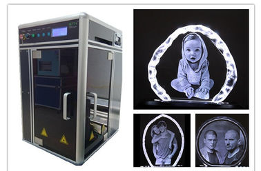 China Laserglasgraviermaschine-Einkaufszentrum-/Passfotoautomat-Gebrauch des einphasig-3D fournisseur